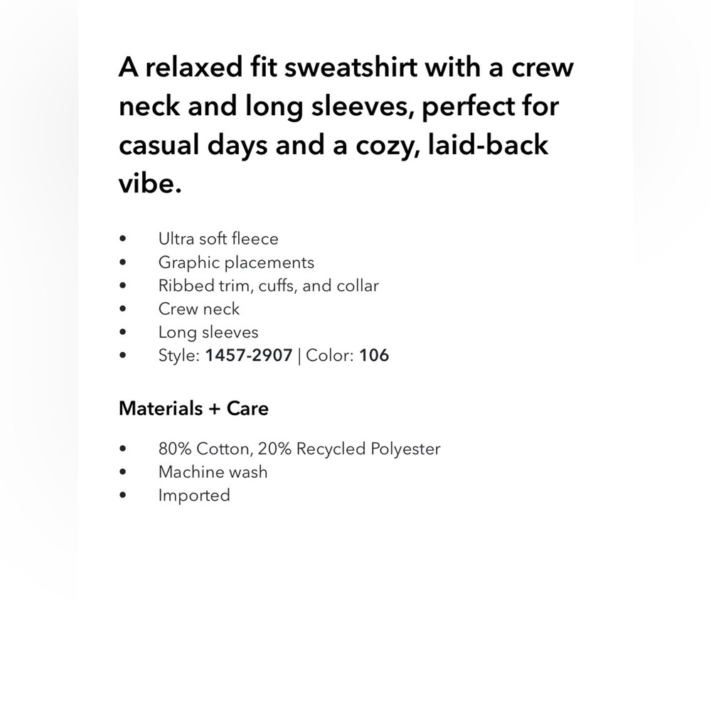 AE APRES SKI relaxed fit sweatshirt NWT - Picture 8 of 8